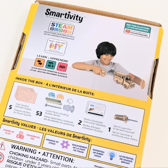 Smartivity Stem Wheels DIY Campus Surfer Bus Engineering Craft - Picture 8 of 10